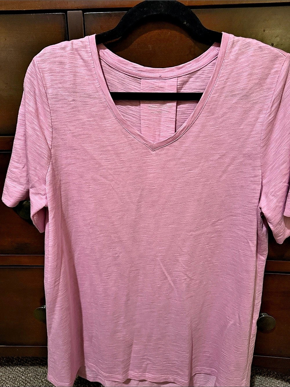chico's The Ultimate Tee Short Sleeve V-Neck Tee Pink Size 1.5